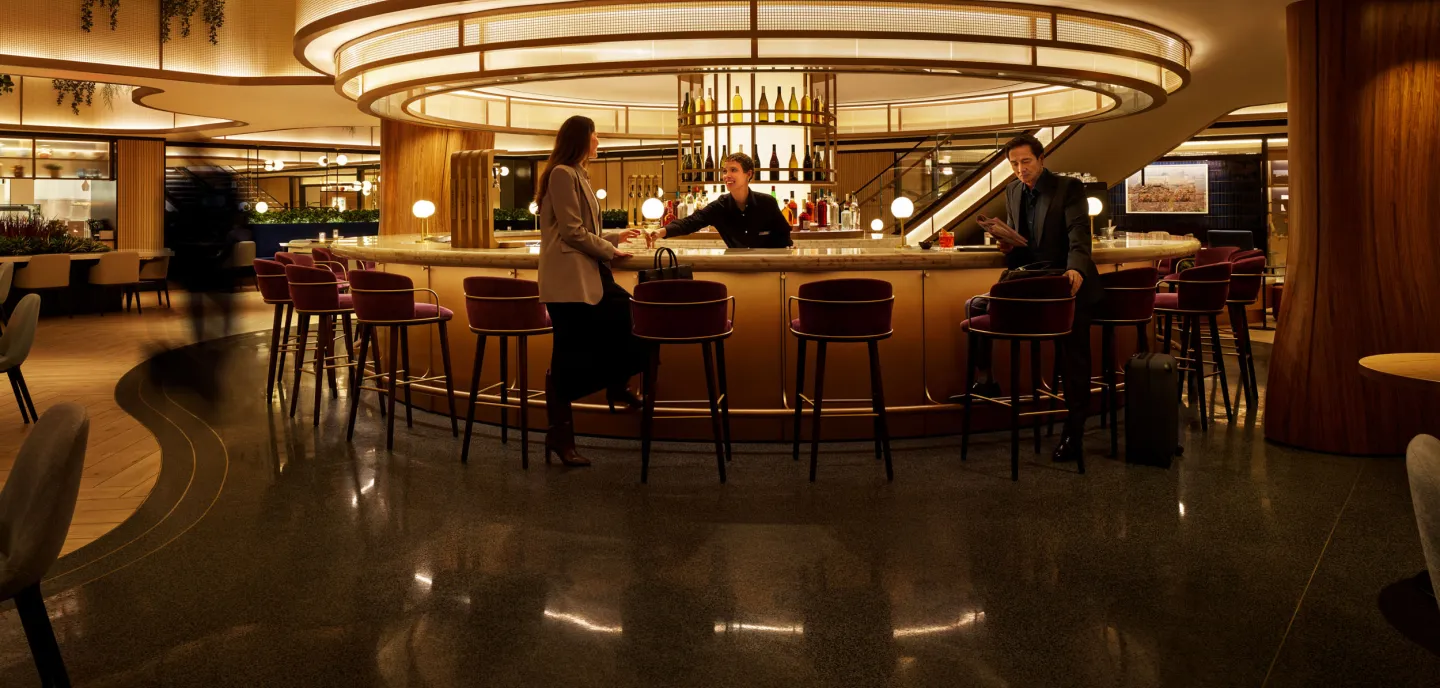 Airport lounge bar